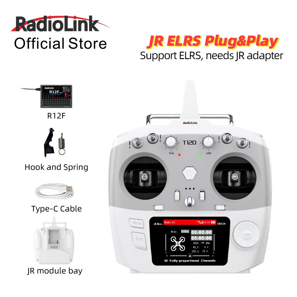 Radio Transmitter 2.4Ghz - Moduł RadioLink T12D JR 12-kanałowy nadajnik