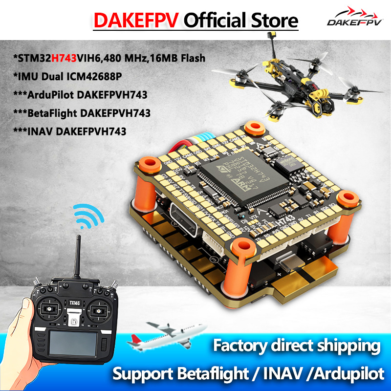 Analog Fpv Camera - DAKEFPV H743 FC 6S 55A 8S