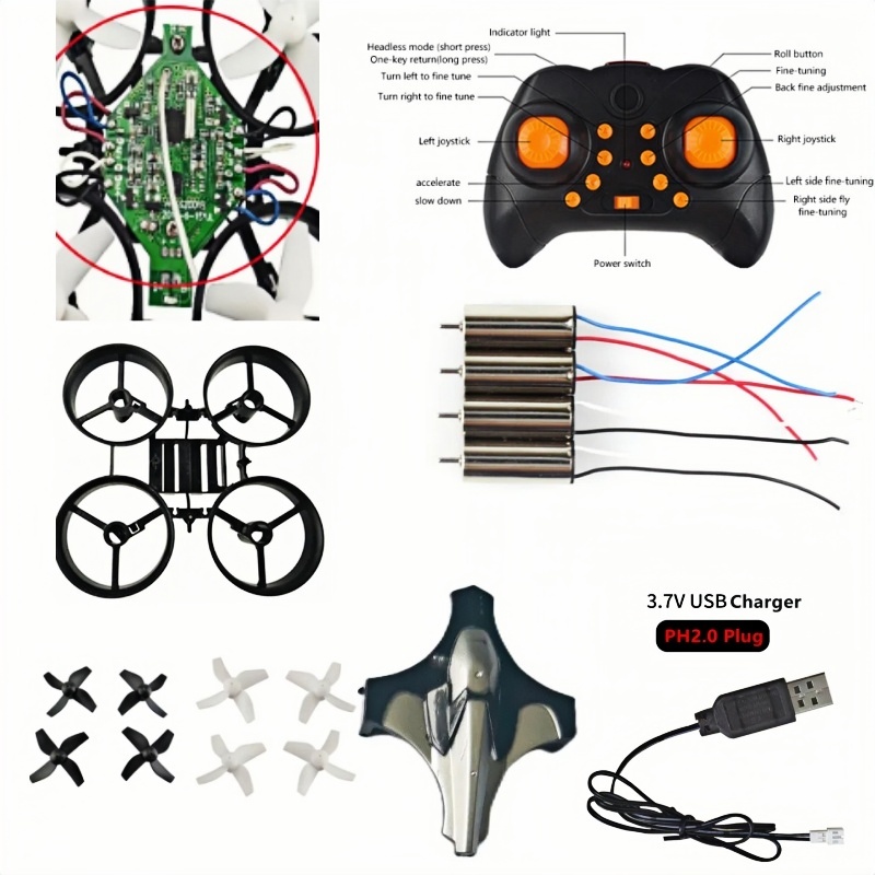 Brushed Drone Motor - Kompletny zestaw do samodzielnego montażu drona