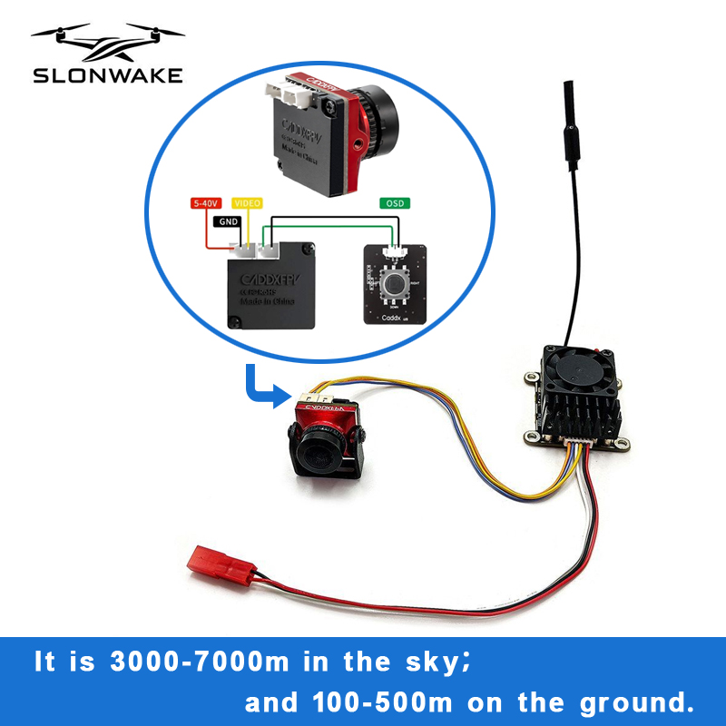 Fpv Camera - Dalekiego zasięgu bezprzewodowy transmiter FPV 5.8Ghz