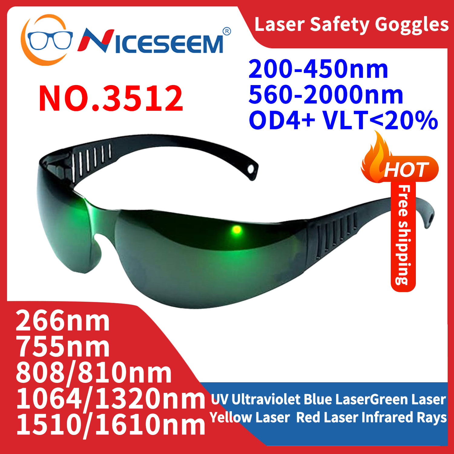 Goggles Fpv - Gogle ołowiane okulary radiacyjne ochronne bezpieczeństwo
