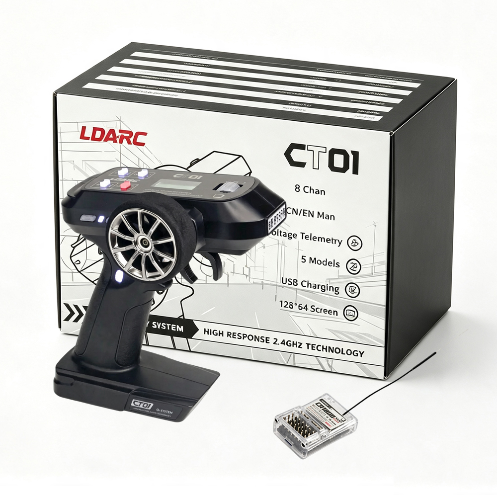 LDARC CT01 2.4G 8-kanałowy dwu – Radio Transmitter 2.4Ghz recenzja i cena