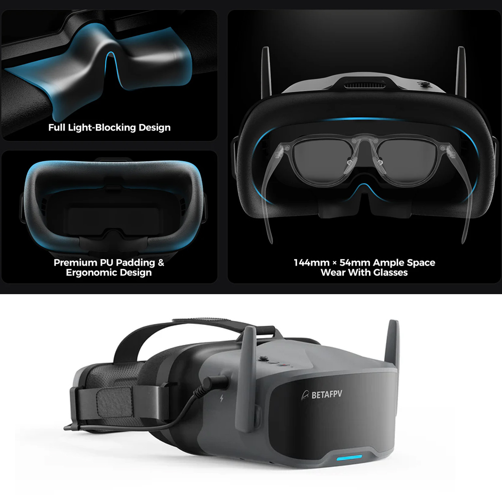 Okulary FPV BETAFPV VR04 HD Pr – Goggles Fpv recenzja i cena