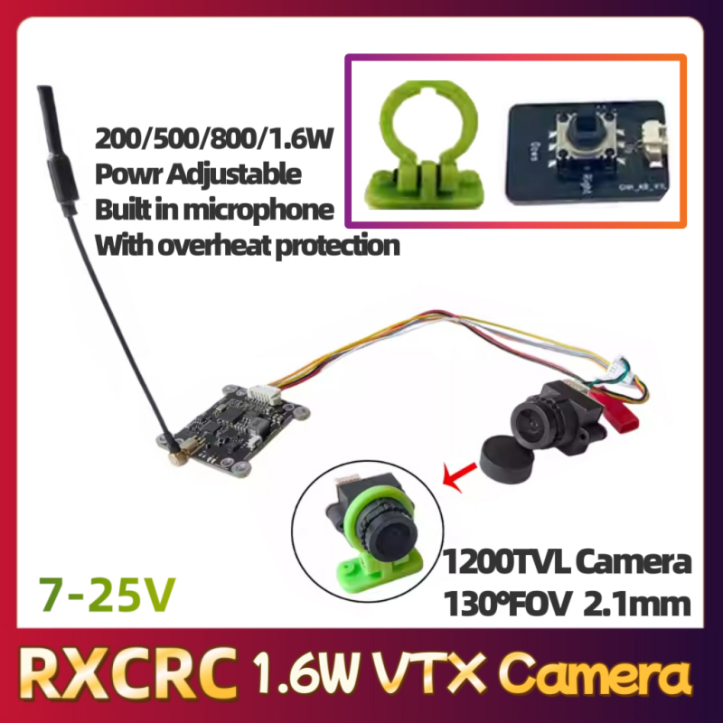 Moduł RXCRC 5.8G 48CH 1.6W VTX – Fpv Camera recenzja i cena