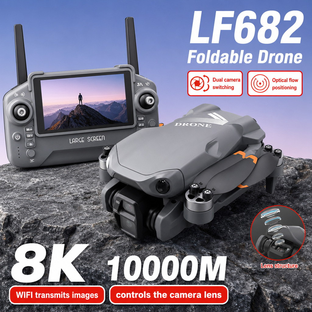 Zdjęcia lotnicze z drona LF682 – Drone Gimbal recenzja i cena
