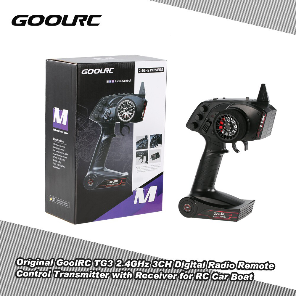 GoolRC TG3 2,4 GHz 3-kanałowy  – Radio Transmitter 2.4Ghz recenzja i cena